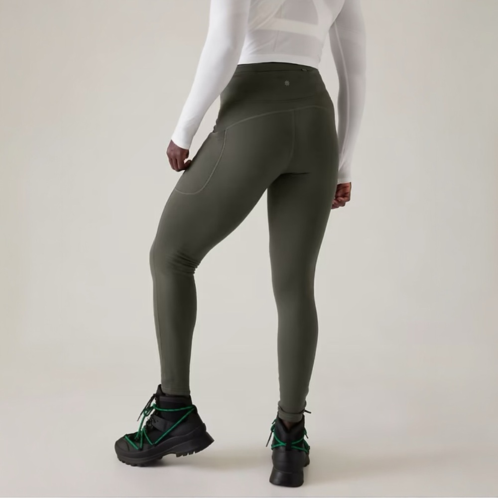 NWOT Athleta ALTITUDE STASH HIGH RISE POLARTEC® POWER STRETCH® TIGHT - Picture 3 of 6